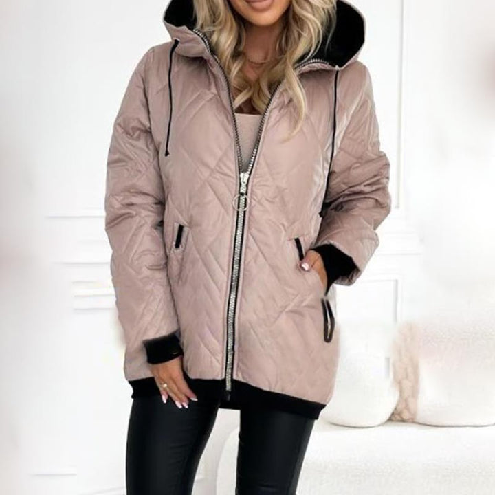Deborah | Quilted Zip Hooded Jacket
