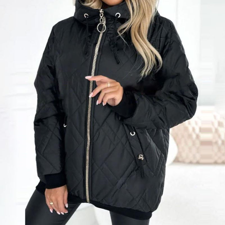 Deborah | Quilted Zip Hooded Jacket