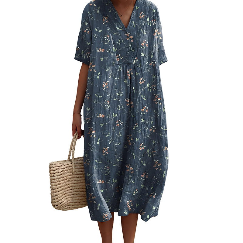Margaret | Breezy Floral Midi Dress
