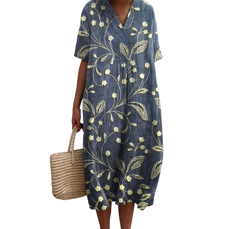 Margaret | Breezy Floral Midi Dress