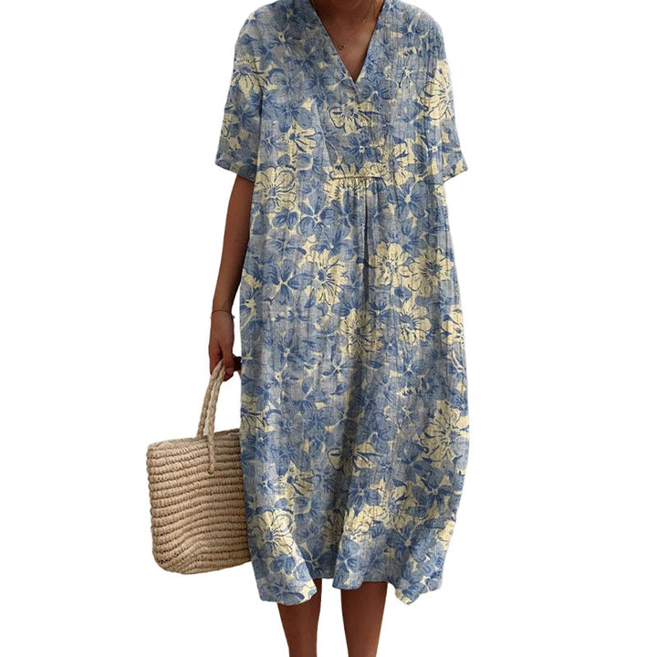Margaret | Breezy Floral Midi Dress